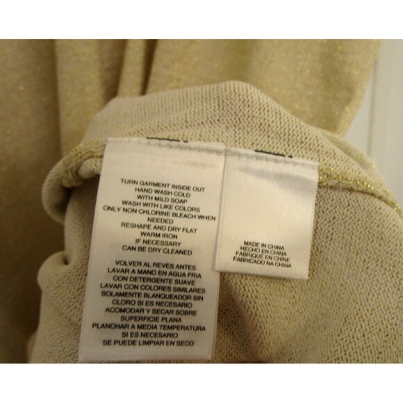 Rachel Roy Collection Plus Size Ivory Gold Combo Short Sleeve Top - Size 3X  NWT - Picture 14 of 16